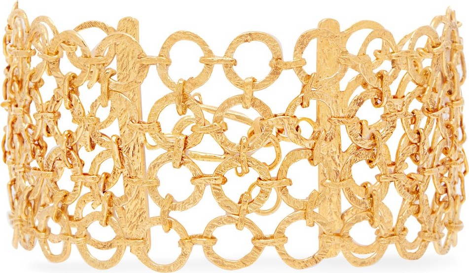 Pippa Small Zeeb 18kt gold-plated chainmail bracelet