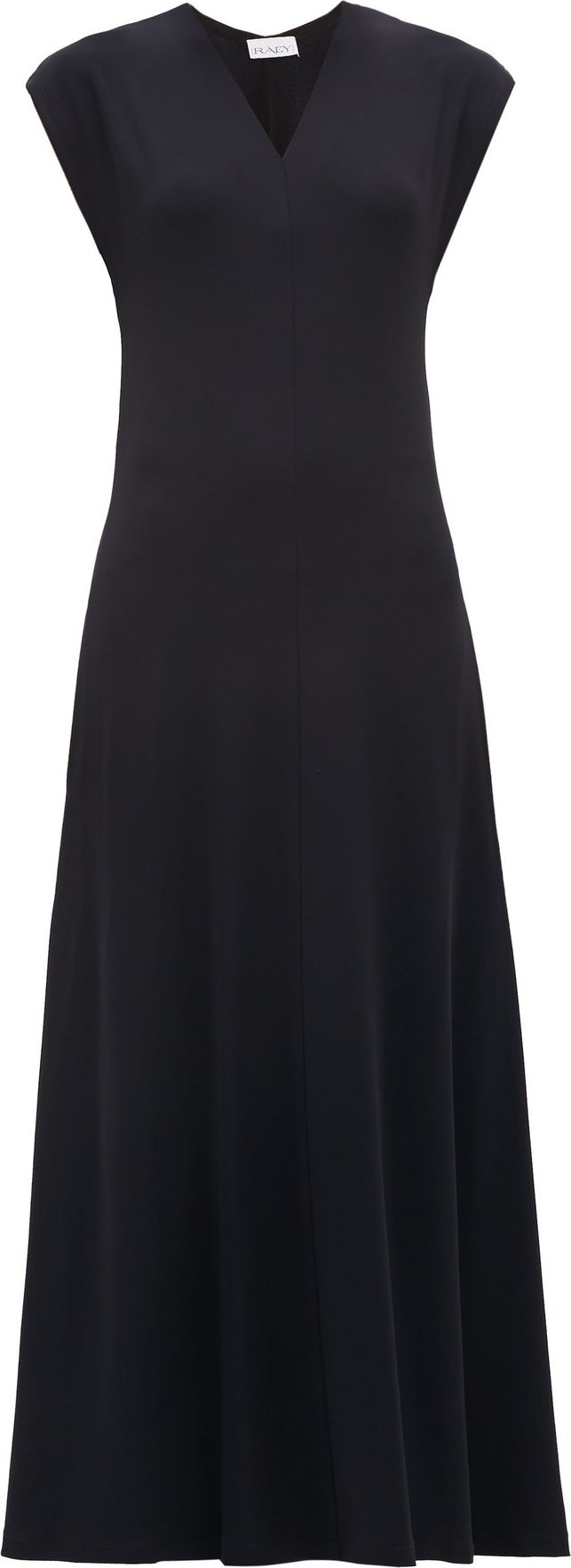 Raey V-neck cap-sleeve crepe-jersey dress