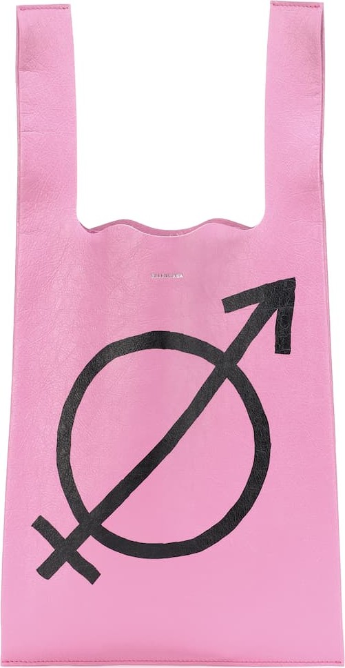 Balenciaga Supermarket Shopper leather tote