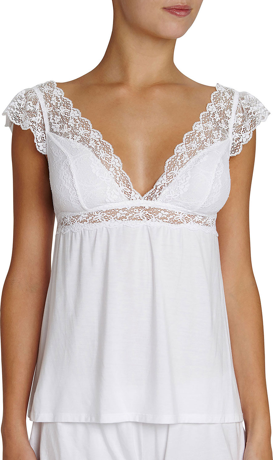 Eberjey Kiss the Bride Cap-Sleeve Camisole
