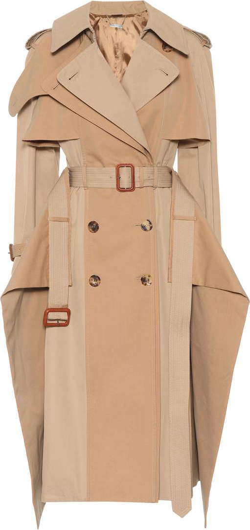 Alexander McQueen Deconstructed cotton trench coat