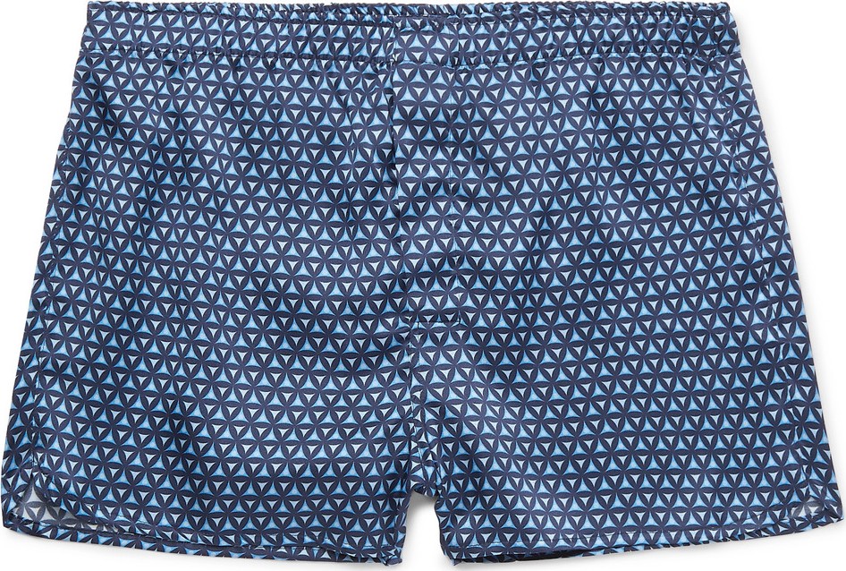 Derek Rose Brindisi Printed Silk Boxer Shorts
