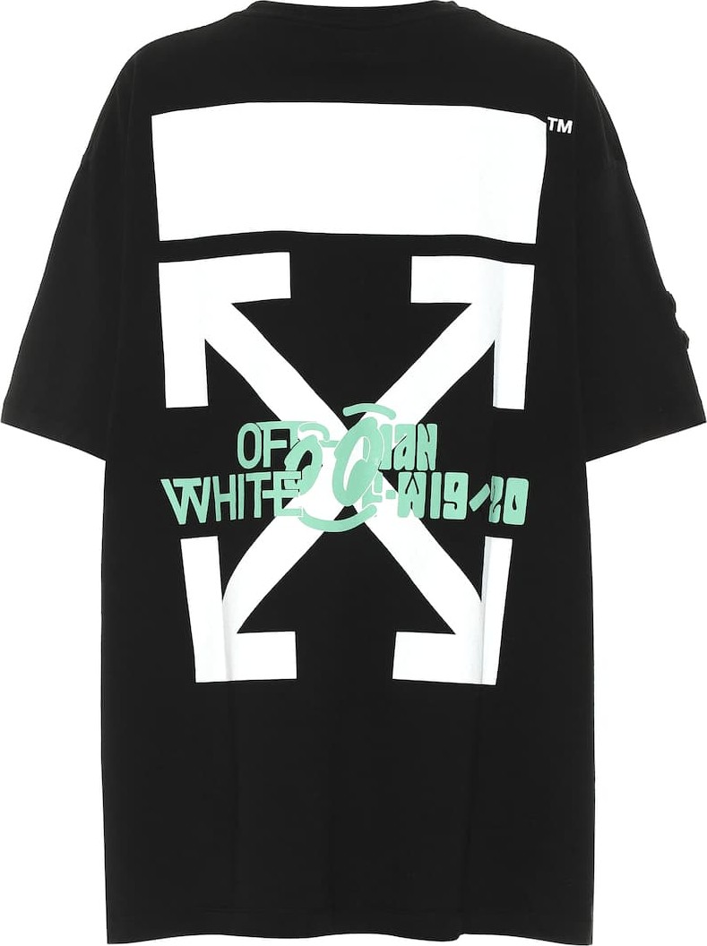 Off White Oversized printed cotton T-shirt
