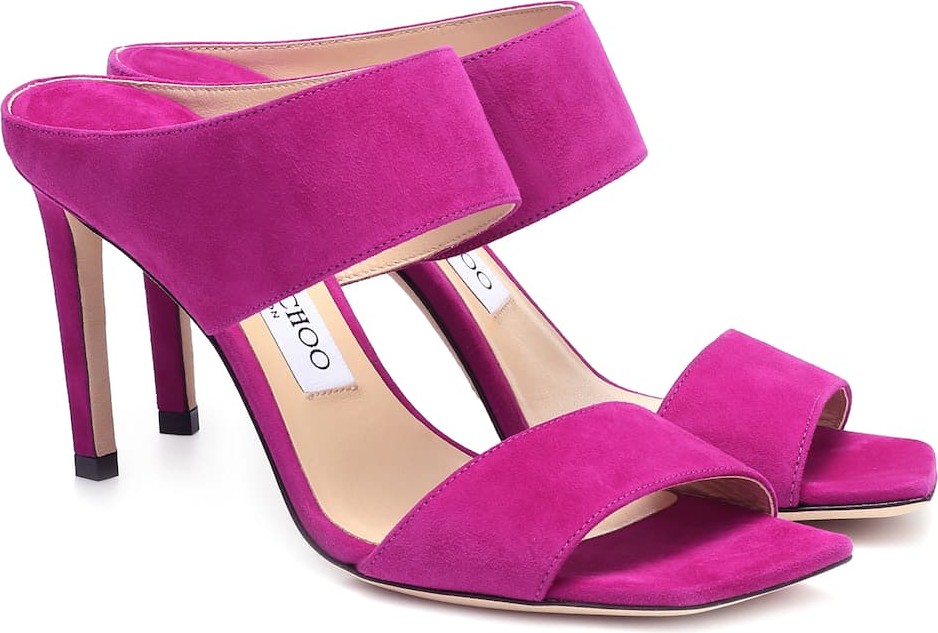 Jimmy Choo Hira 85 suede sandals