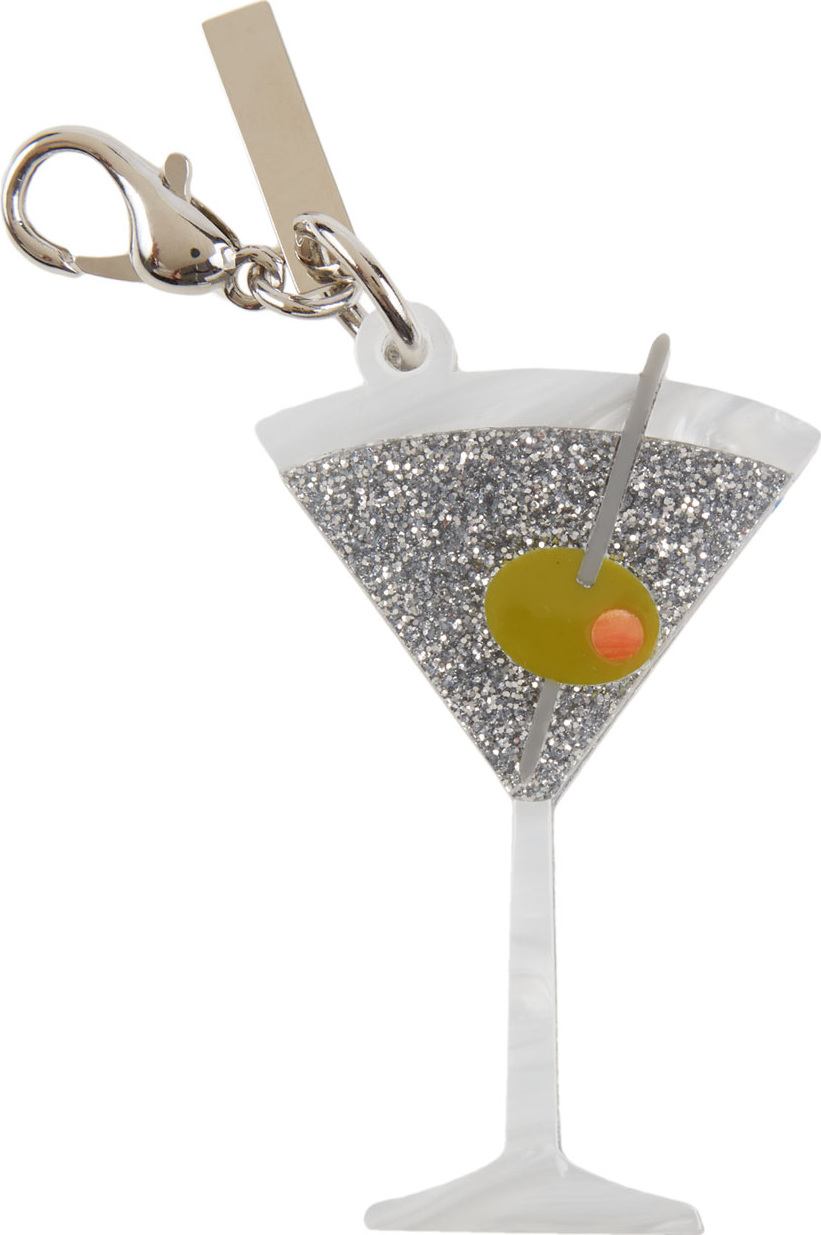 Edie Parker Martini Glass Bag Charm