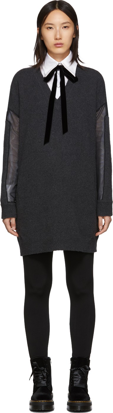 McQ - Alexander McQueen Grey Tunic Dress