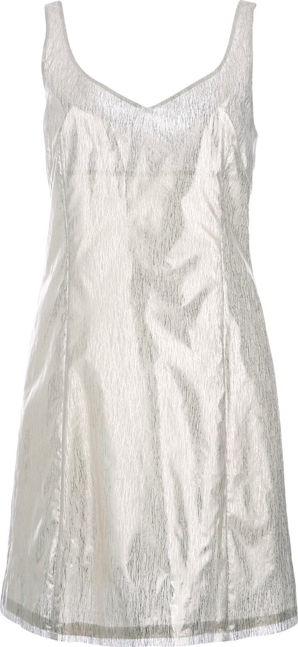 Julien David round neck fitted cocktail dress