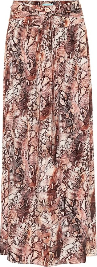 Melissa Odabash Elsa snake-print maxi skirt