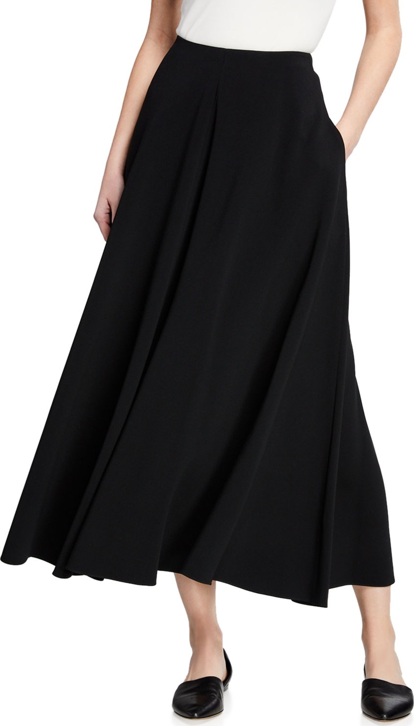 THE ROW Mara Midi Swing Skirt