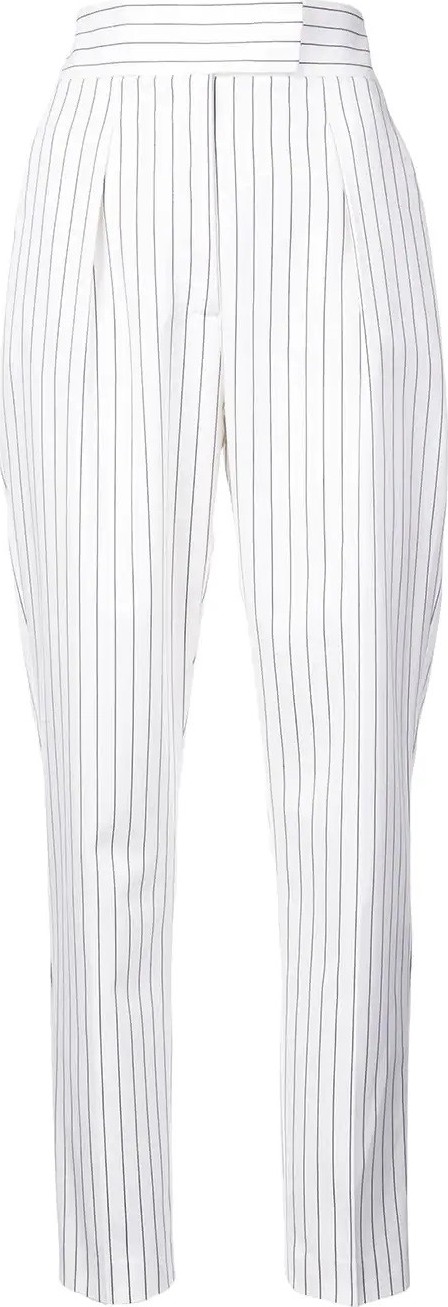 Sara Battaglia striped tapered trousers