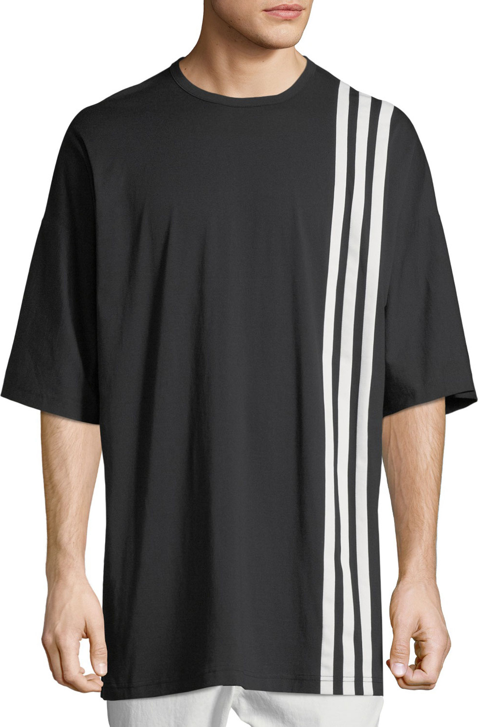 Y-3 3-Stripes T-Shirt, Black/White
