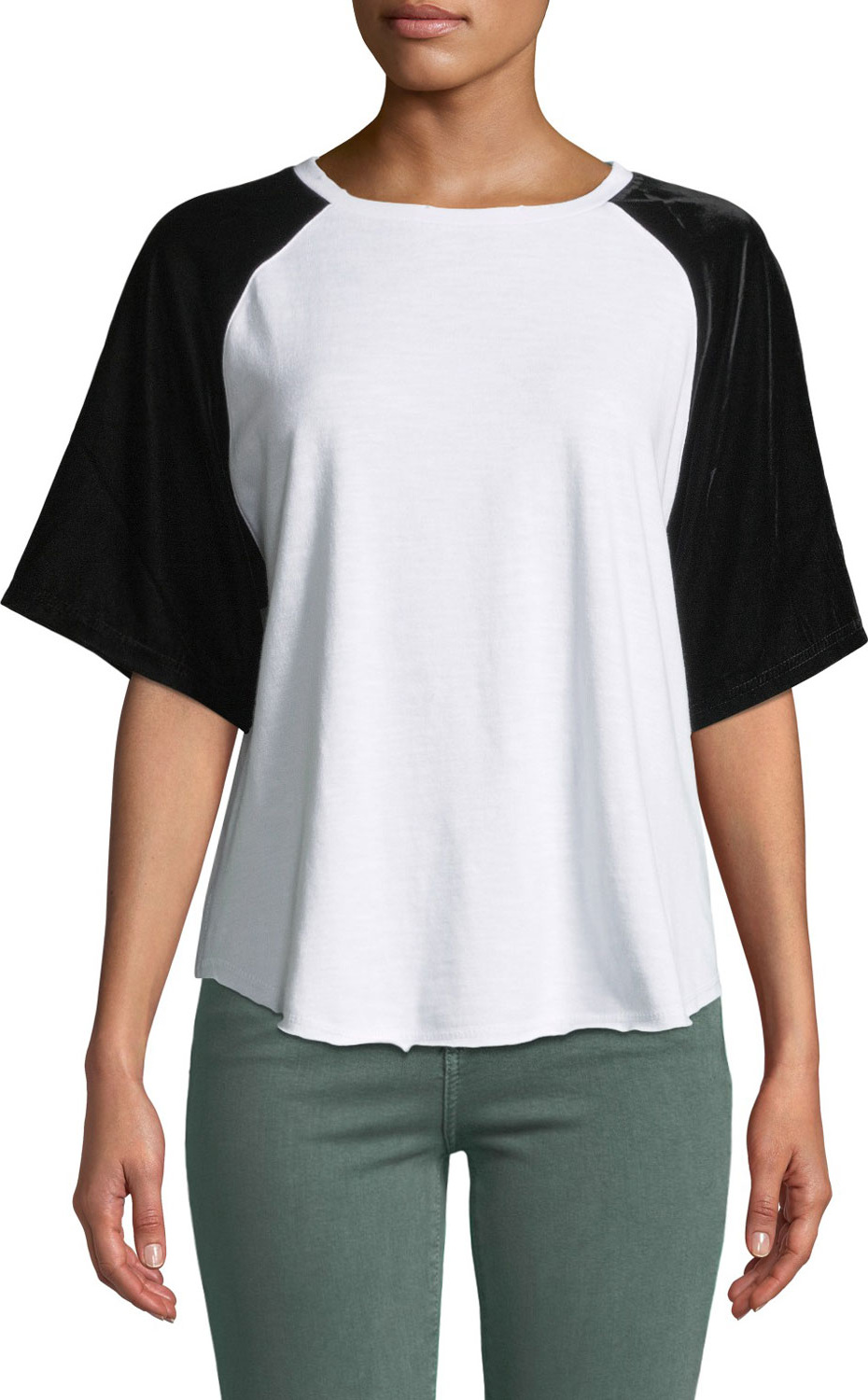 Current/Elliott The Velvet Raglan Tee