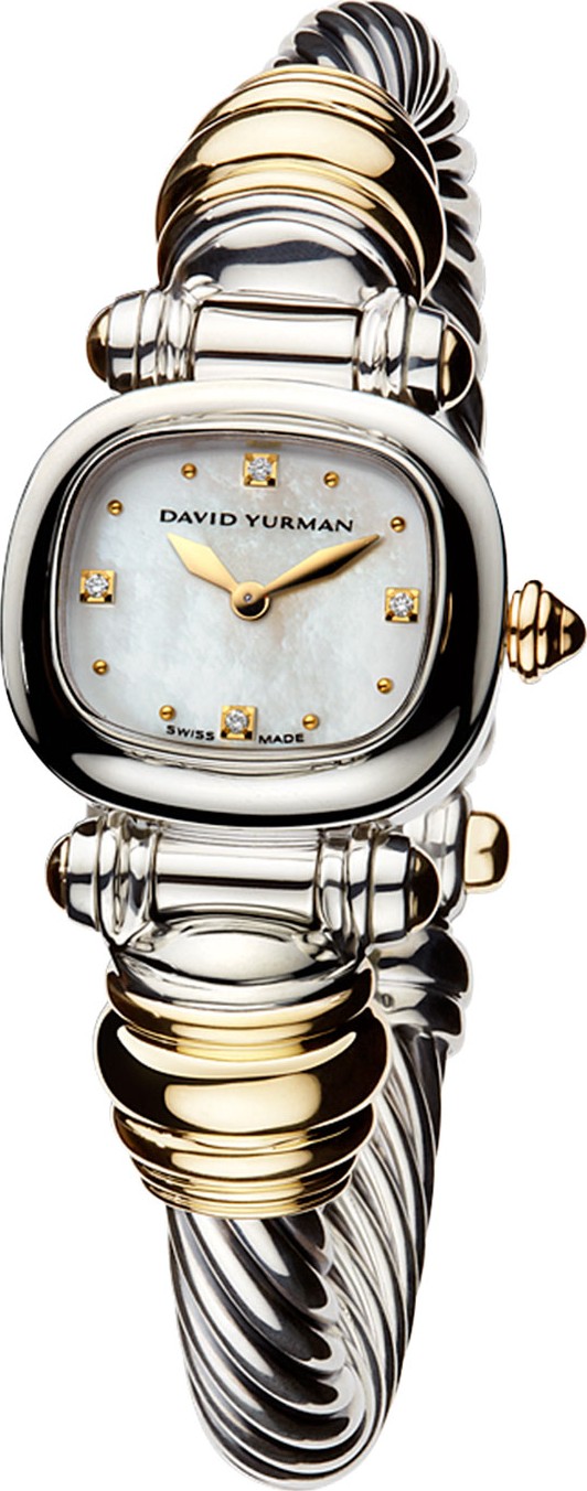 David Yurman CABLE WATCH SILVER & GOLD