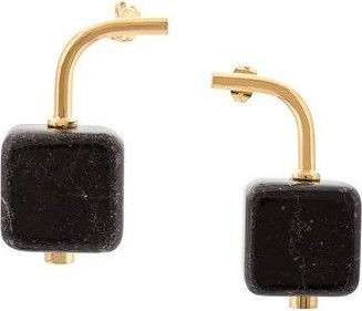 Marni marble block earrings