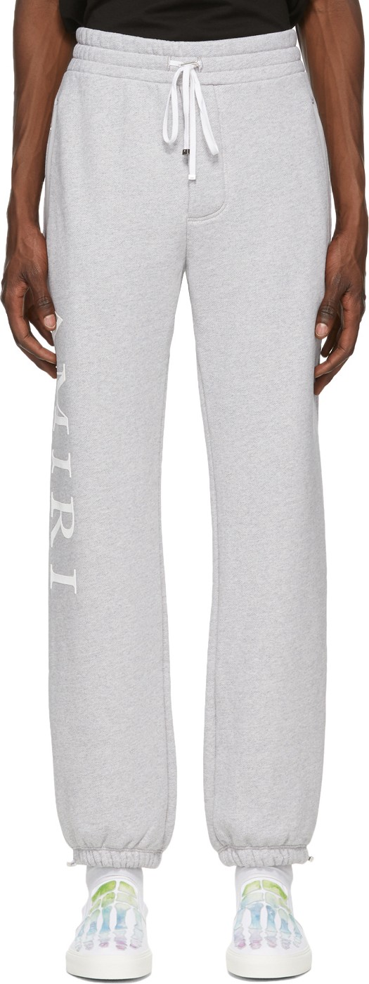 Amiri Grey Large Logo Lounge Pants