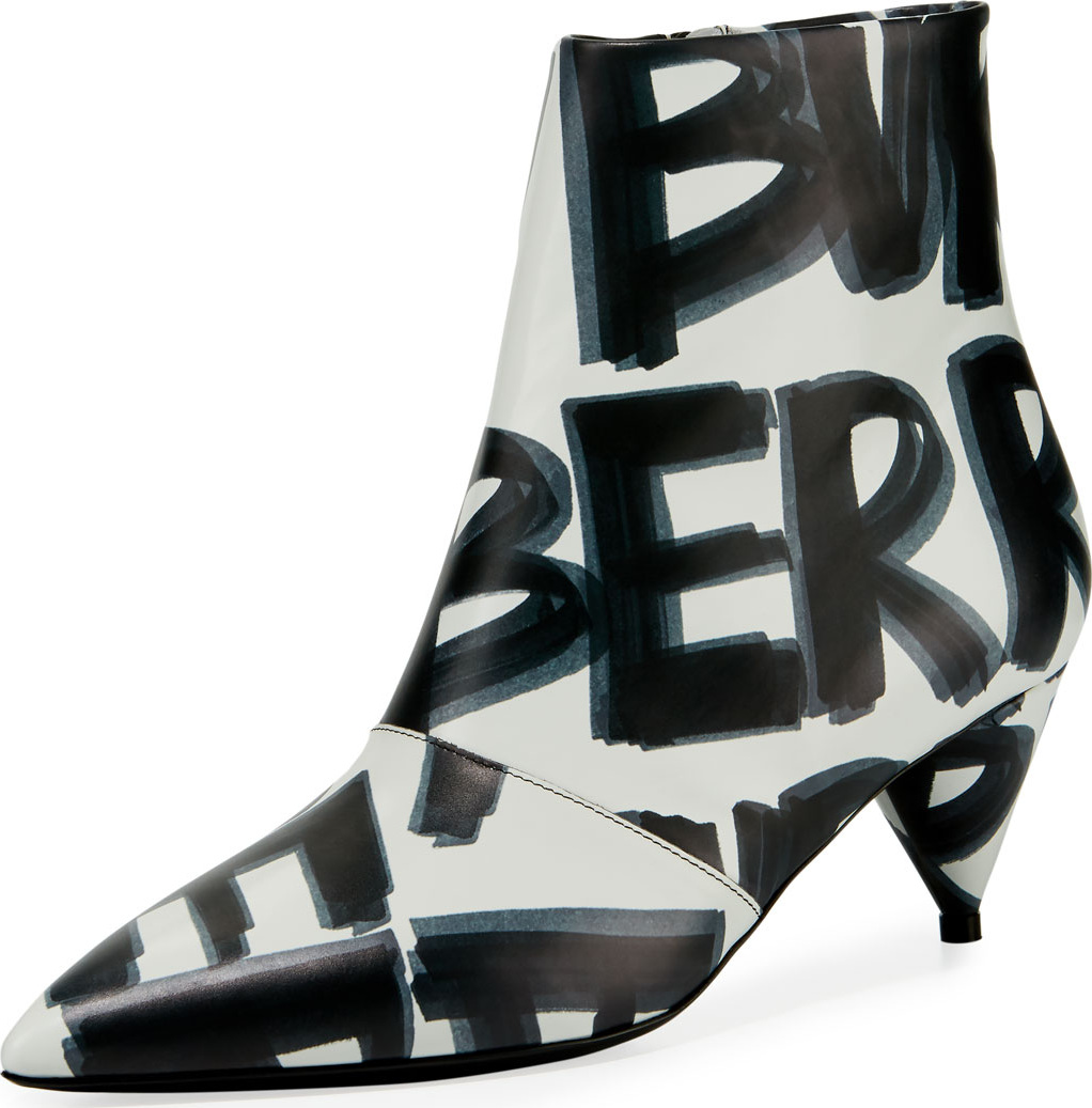 Burberry London England LF Wilsbeck Marker Graffiti Booties