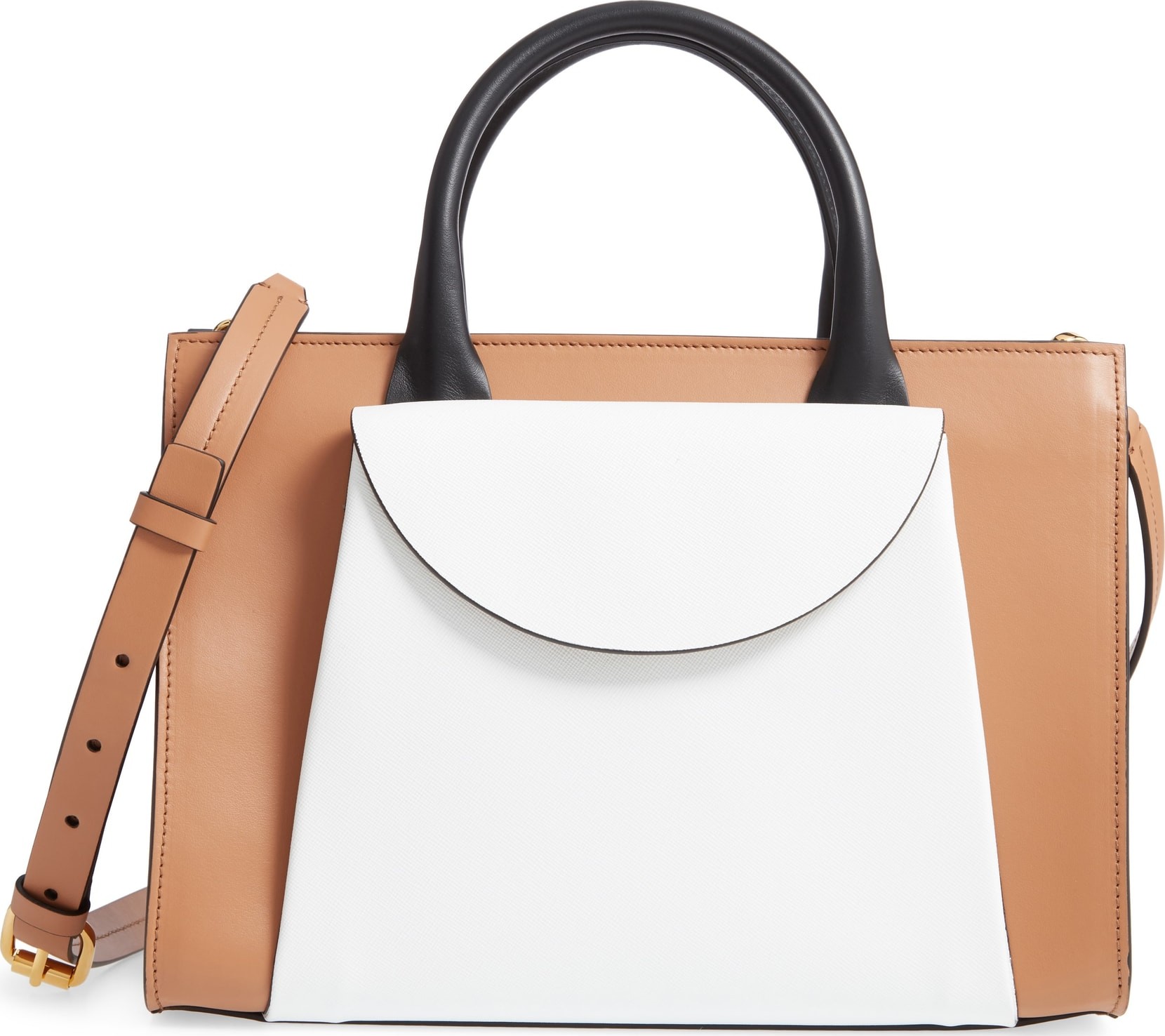 Marni Medium Law Colorblock Top Handle Satchel