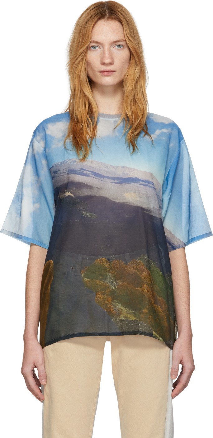 Bless Multicolor Silk Volcano T-Shirt