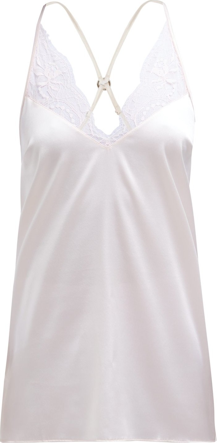 Fleur of England Lily babydoll silk-blend nightdress