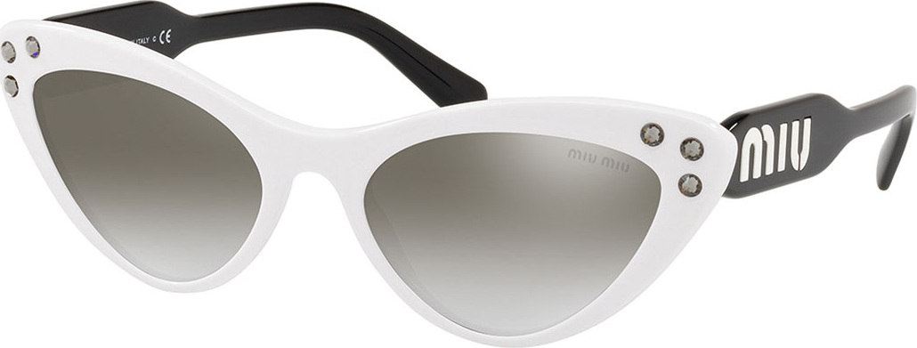 Miu Miu Two-Tone Mirrored Acetate Cat-Eye Sunglasses