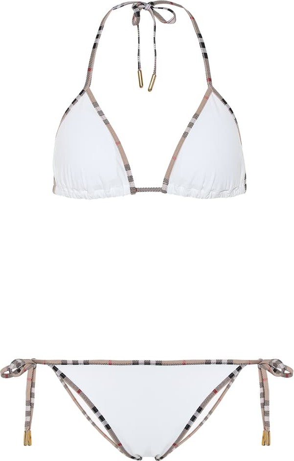 Burberry London England Vintage Check triangle bikini