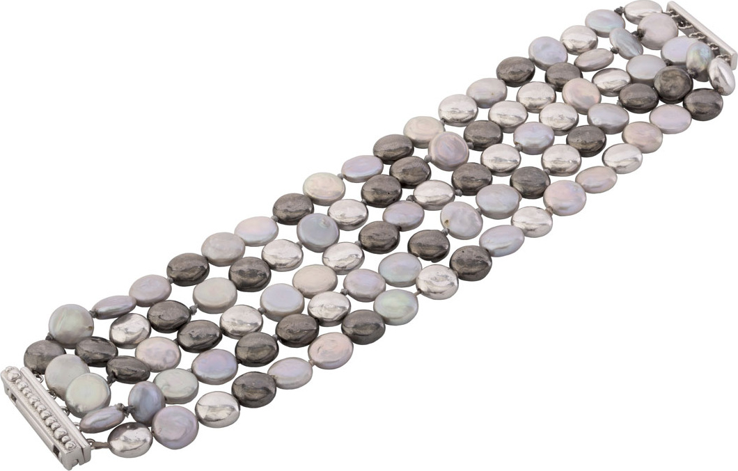 Michael Aram Molten Five-Strand Bracelet w/ Pearls