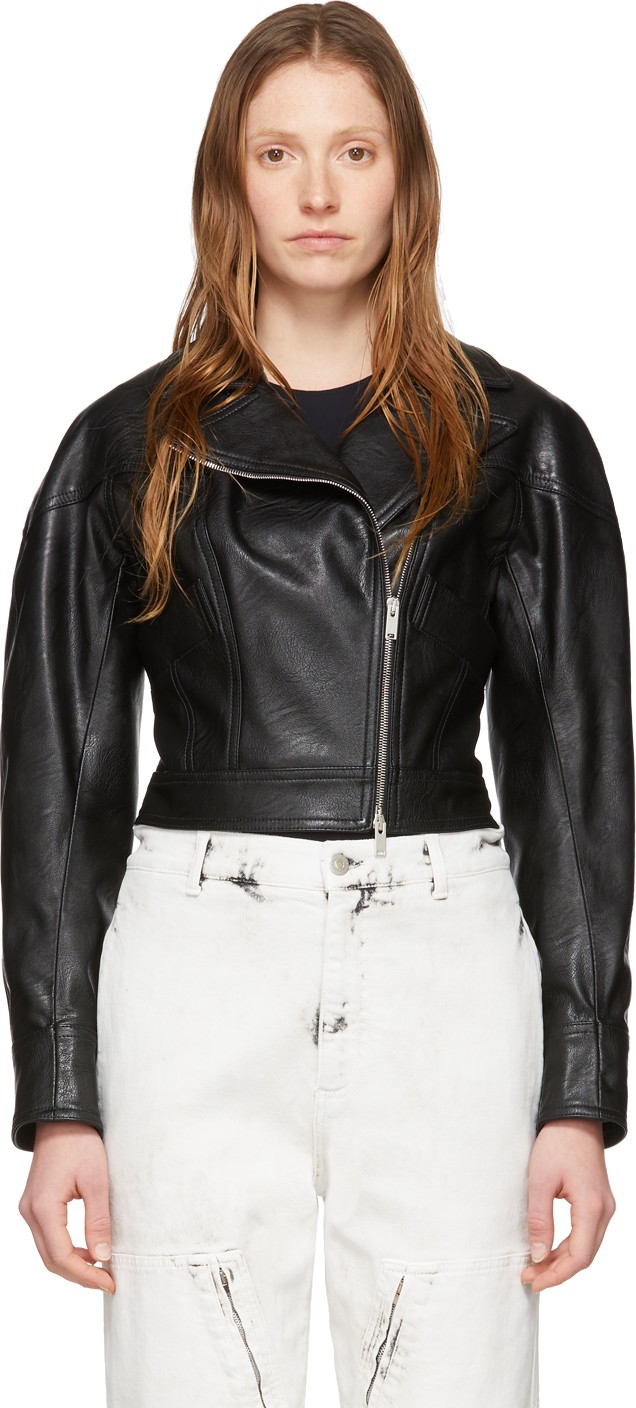 Stella McCartney Black Alter Leather Biker Jacket