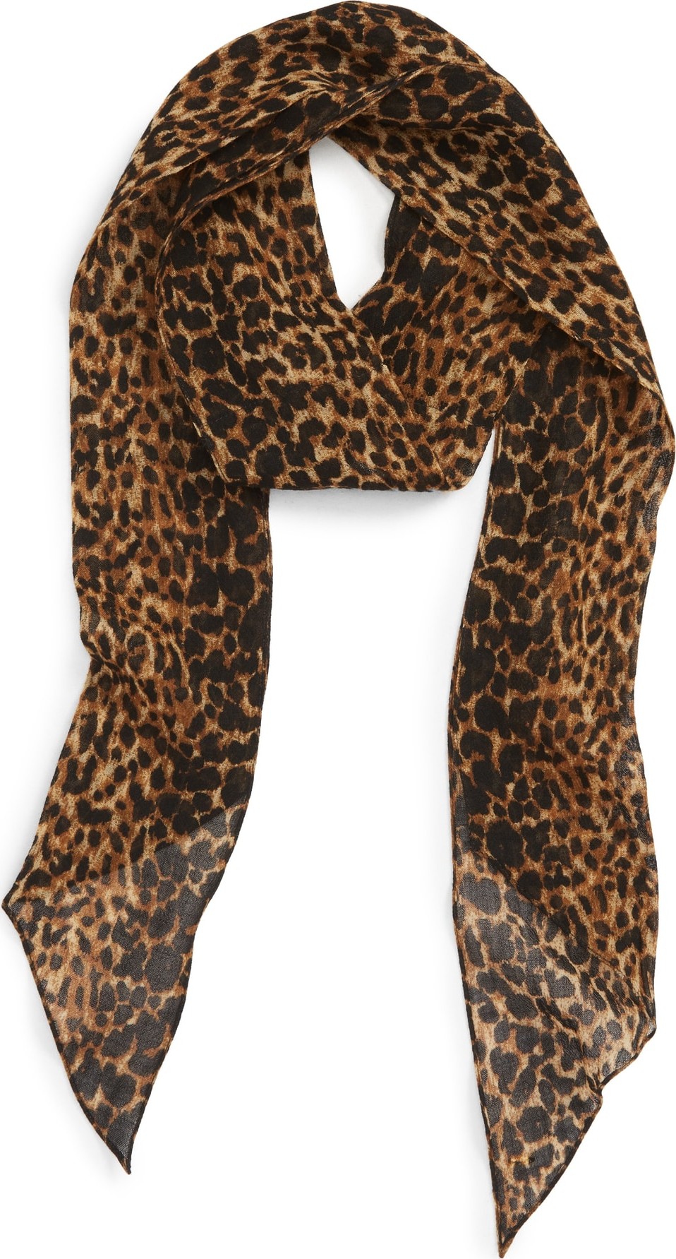 Saint Laurent Random Skinny Wool Scarf