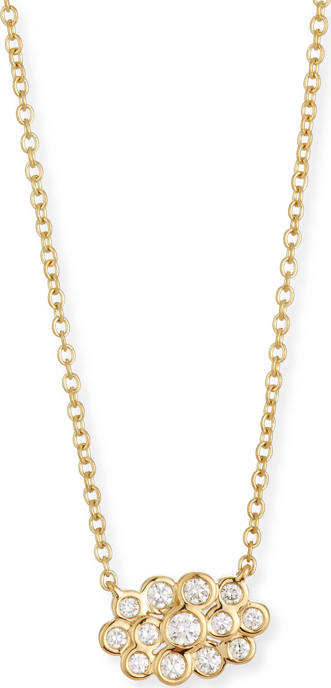 IPPOLITA Starlet 18k Gold Diamond Mini Cloud Pendant Necklace