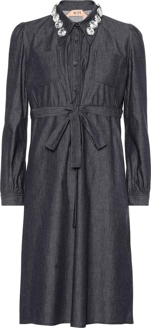 N°21 Embellished denim shirt dress