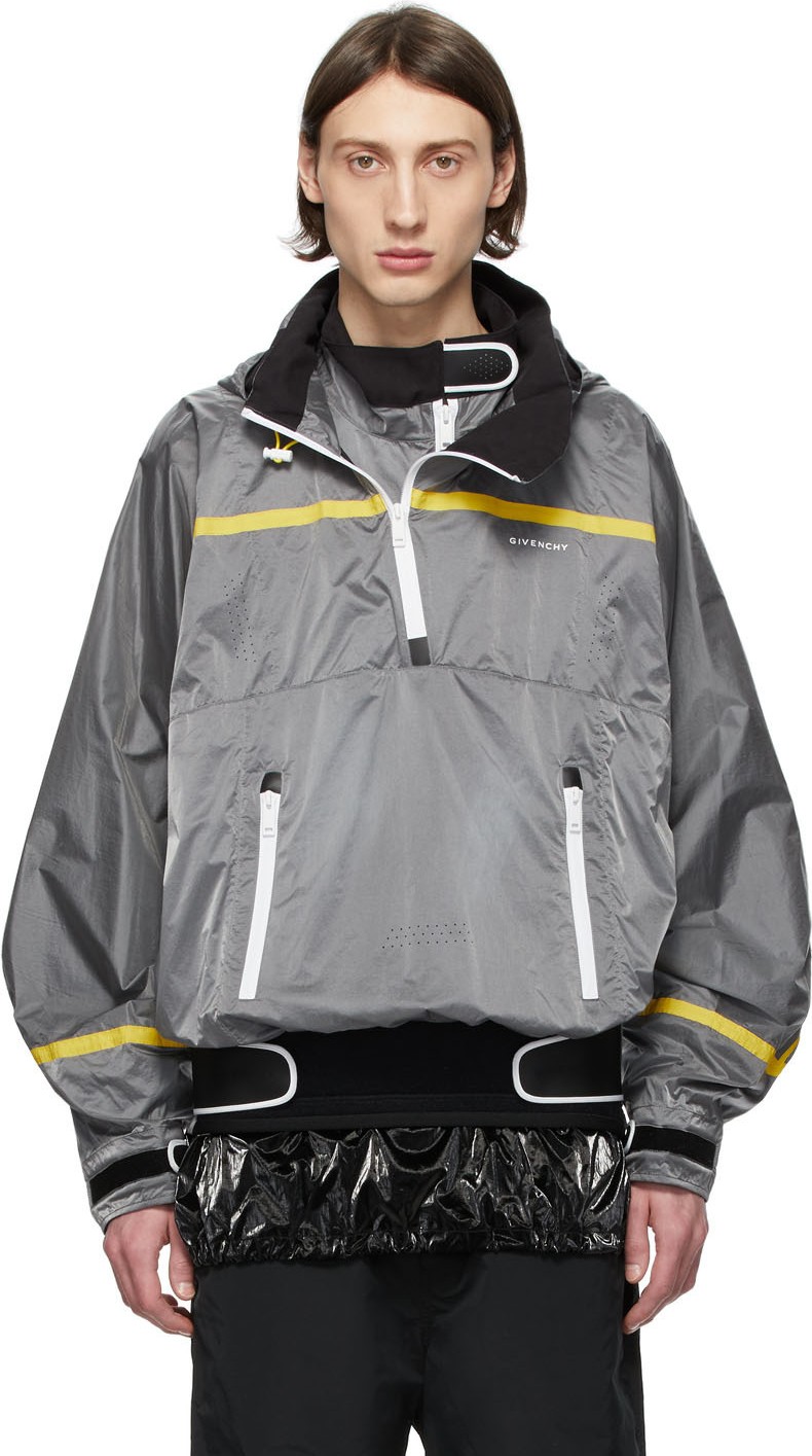 Givenchy Grey Tech Pullover Jacket