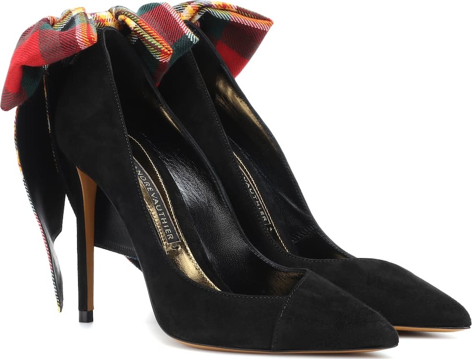 Alexandre Vauthier Vivian Bow suede pumps