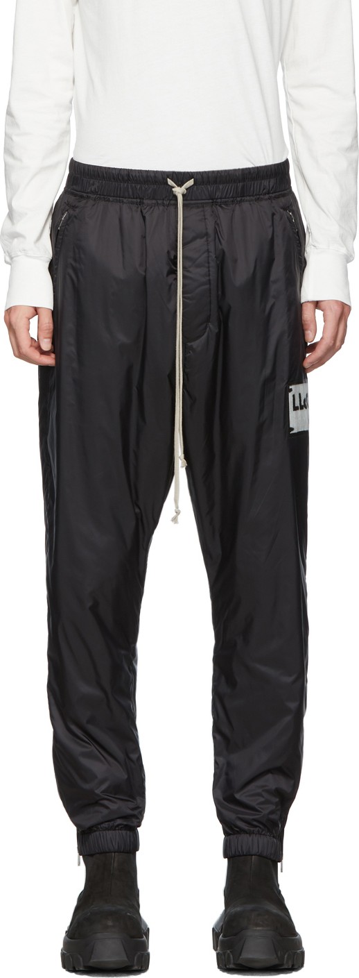 Rick Owens Black Track Pants
