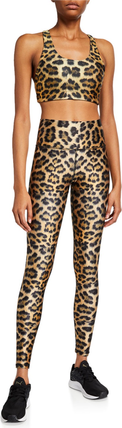 Terez Leopard High-Rise Leggings