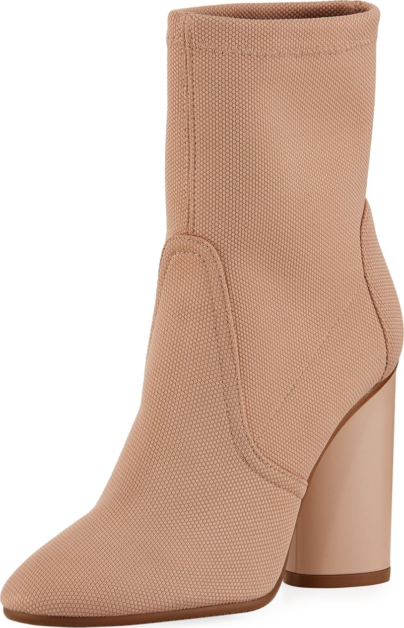 Stuart Weitzman Margot Canvas Pull-On Booties