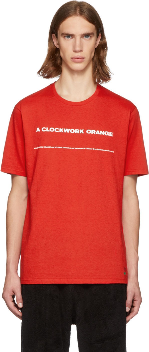 Undercover Red 'A Clockwork Orange' Print T-Shirt