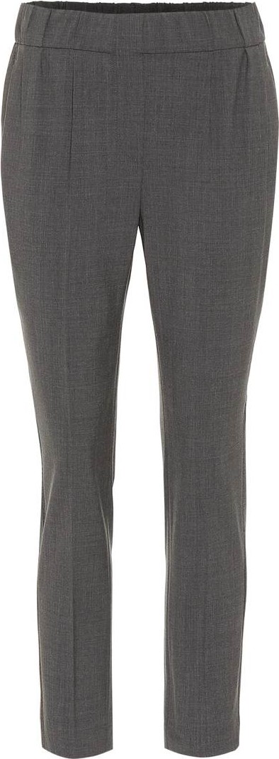 Brunello Cucinelli Cropped wool-blend pants