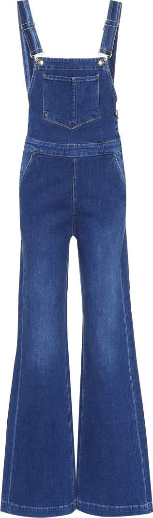 FRAME DENIM Palazzo denim overalls