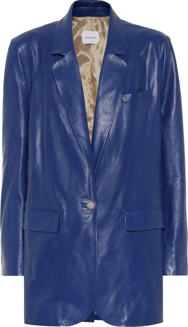 Magda Butrym Ottawa leather blazer