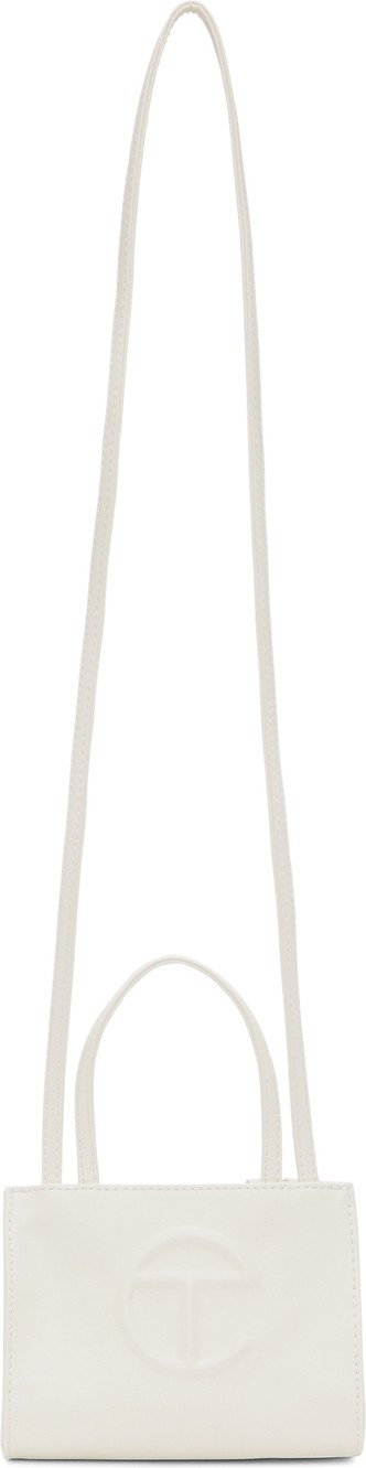 Telfar White Small Shopping Tote