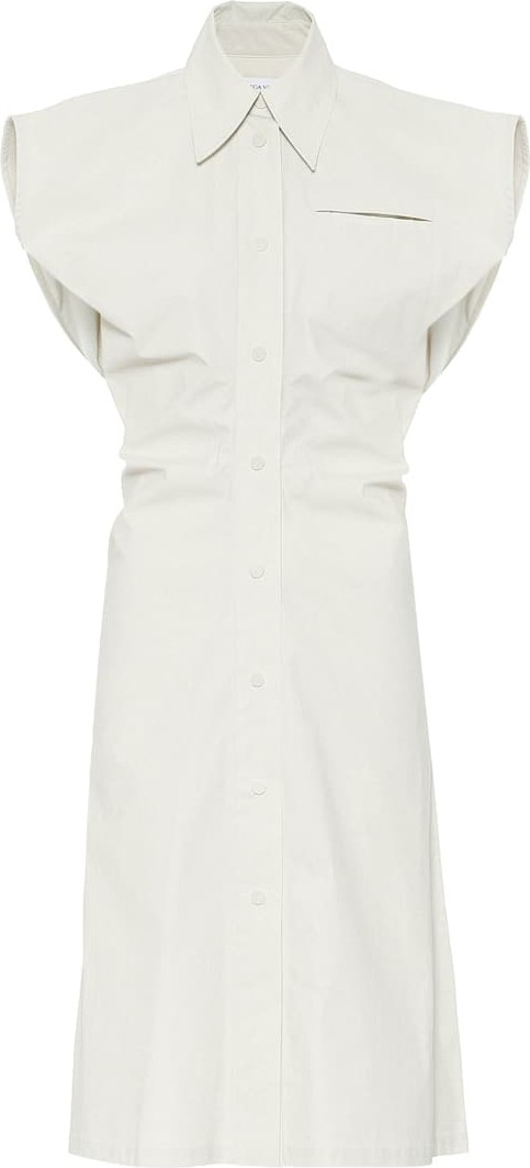 Bottega Veneta Cotton-blend midi dress