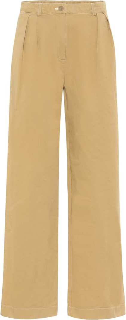 Acne Studios High-rise wide-leg cotton pants