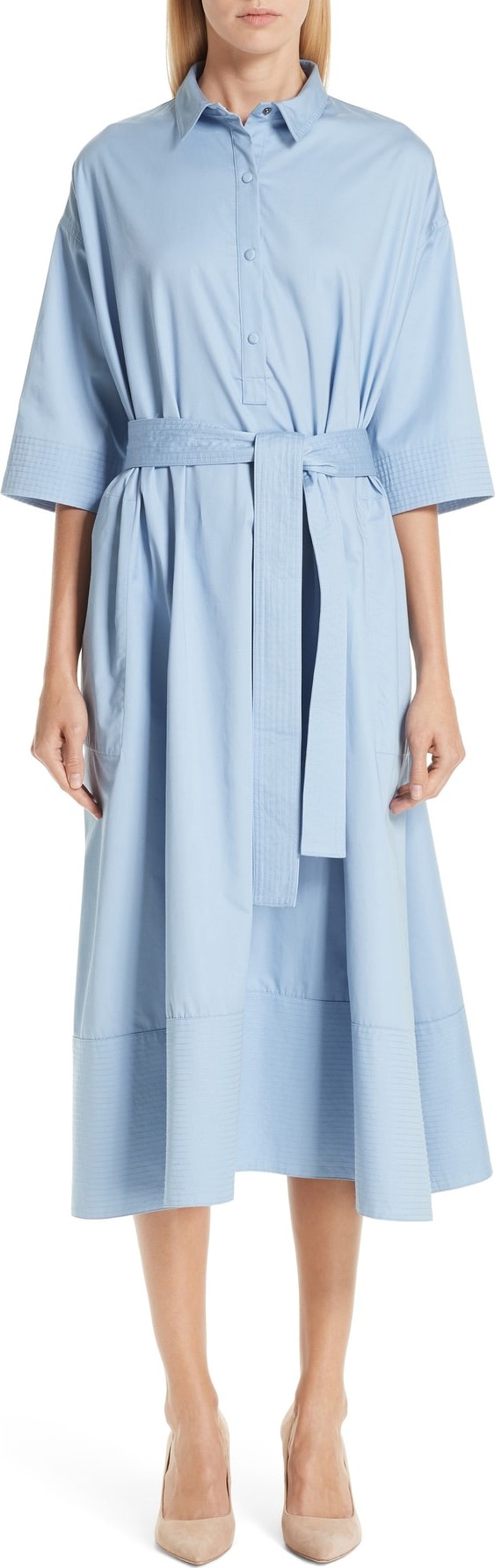 Co Cotton A-Line Shirtdress