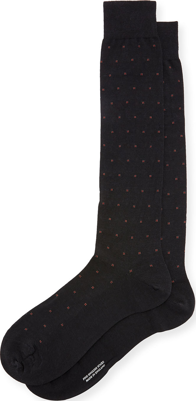 Pantherella Banim Micro-Pattern Dress Socks