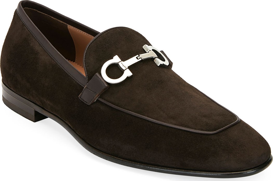 Salvatore Ferragamo Men's Ascona 2 Suede Loafers
