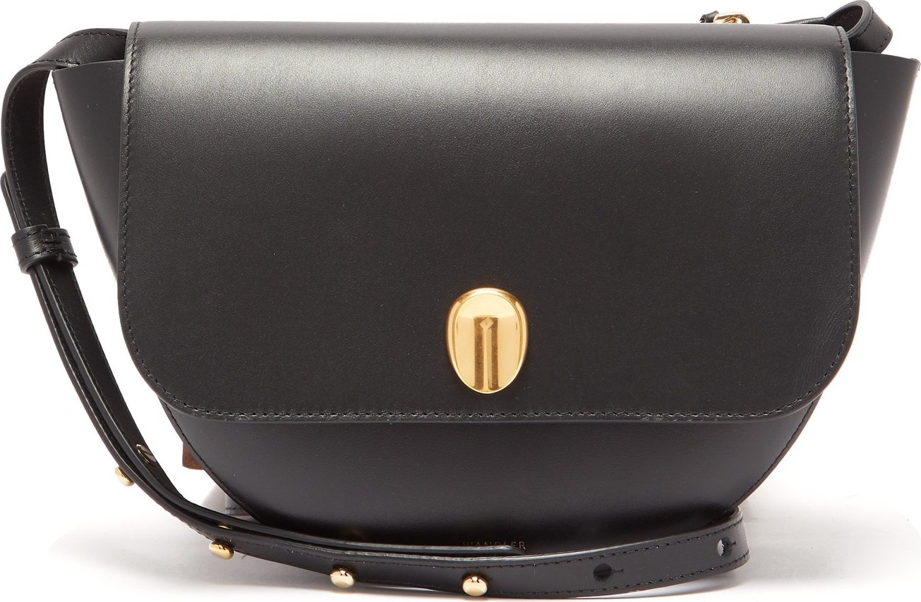 Wandler Billy fingerprint-clasp leather shoulder bag