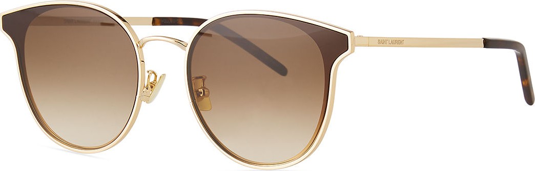 Saint Laurent Round Gradient Sunglasses