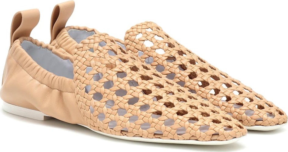 Jil Sander Woven leather ballet flats