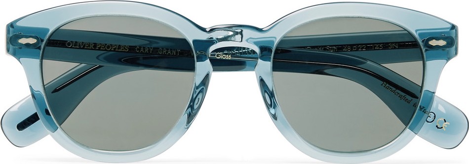 Oliver Peoples Cary Grant Round-Frame Acetate Polarised Sunglasses
