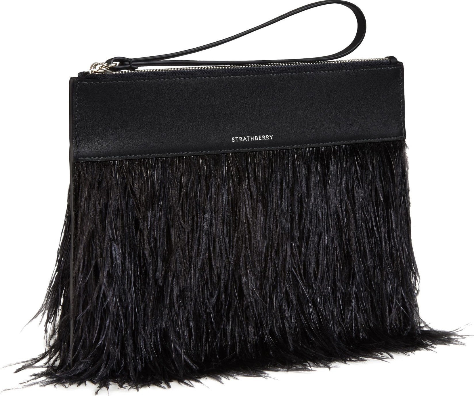 Strathberry Feather Wristlet Clutch